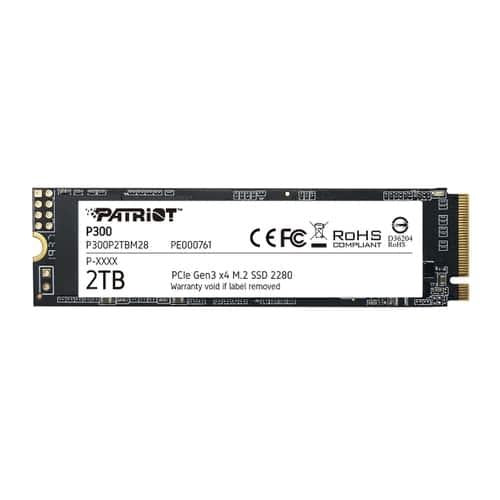 Afbeelding laden in galerijviewer, Patriot p300p2tbm28 p300 ssd, 2tb, m.2 2280, pcie 3x4, nand, hmb cache, 2100 1650 mb s, 290k iops