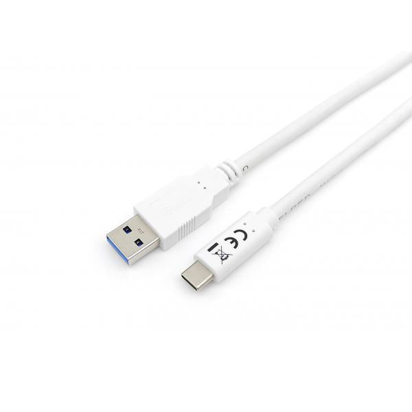 Afbeelding laden in galerijviewer, Equip 128363 usb 3.2 gen 1 type-c to a cable, usb 3.2 gen 1, 5000 mbit s, m m, 1 m, white