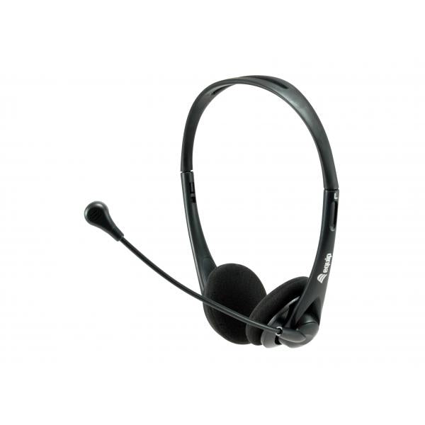 Load image into Gallery viewer, Equip 245305 usb headset, headset, head-band, office call center, black, binaural, in-line control u
