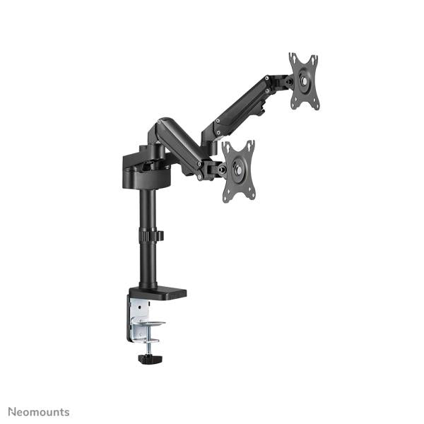 Load image into Gallery viewer, Neomounts neomounts ds70-750bl2desk pole mount, clamp grommet, duall-mount, 17 27 inch