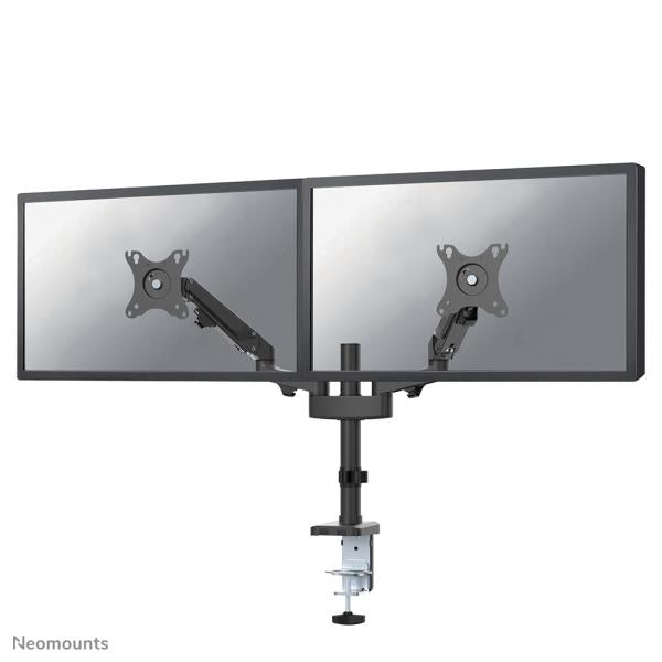 Load image into Gallery viewer, Neomounts neomounts ds70-750bl2desk pole mount, clamp grommet, duall-mount, 17 27 inch