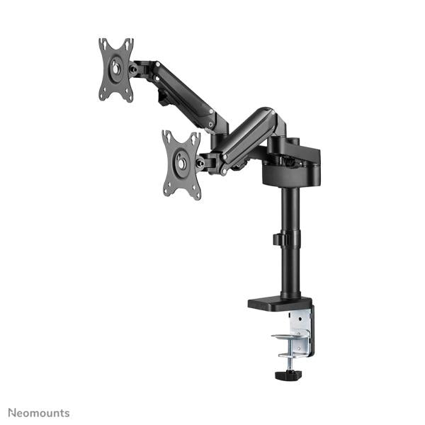 Load image into Gallery viewer, Neomounts neomounts ds70-750bl2desk pole mount, clamp grommet, duall-mount, 17 27 inch