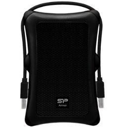 Load image into Gallery viewer, Silicon power sp020tbphda30s3a armor a30 portable hdd, 1tb, usb3.2 gen 1, anti-shock, black, mil-std
