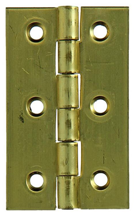 Afbeelding laden in galerijviewer, Mack 1013504 - 2 smalle scharnieren messing h 60 x b 46 mm | 5 stuks
