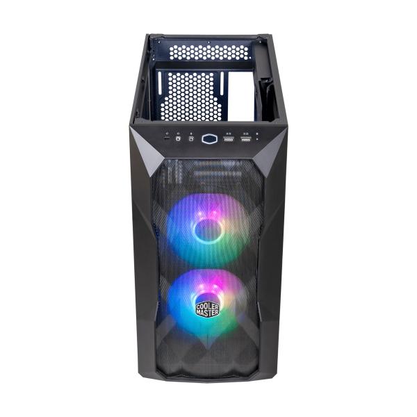 Load image into Gallery viewer, Cooler master cooler td300-kgnn-s00 td300 mesh, matx, midi-towe, argb, 3d mesh front, removable top, black