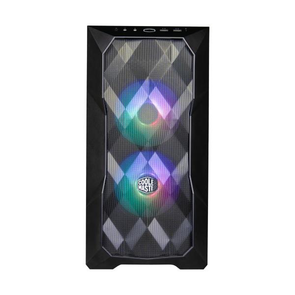 Load image into Gallery viewer, Cooler master cooler td300-kgnn-s00 td300 mesh, matx, midi-towe, argb, 3d mesh front, removable top, black