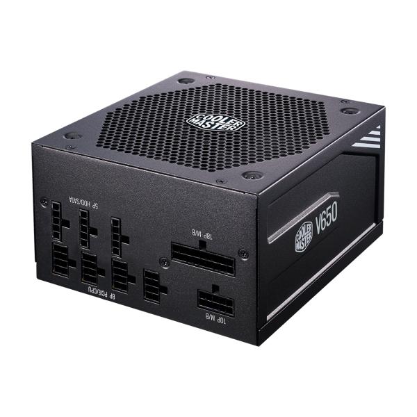 Load image into Gallery viewer, Cooler master mpy-650v-afbag-eu v650 gold v2, atx, 650w, modular, apfc, 135mm, 32 db (silent), black