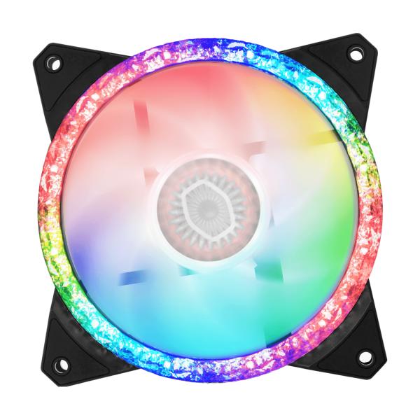 Load image into Gallery viewer, Cooler master mfy-b2dn-20npa-r1 mf120 prismatic, 3-pin argb, 120mm, 650-2000 rpm, 8 - 27 dba