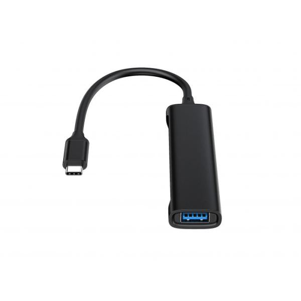 Load image into Gallery viewer, Conceptronic hubbies12b hubbies 4-port usb 3.0 hub, 2 usb-c 2 usb-a ports, aluminum case, usb-c