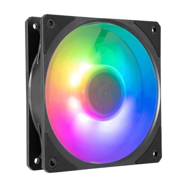 Load image into Gallery viewer, Cooler master mfz-m2dn-24np2-r1 mobius 120p argb, 120 mm, 2400 rpm, 30 db, 75.2 cfm, black