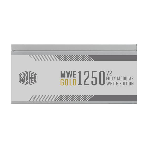 Load image into Gallery viewer, Cooler master mpe-c501-afcag-3geu mwe gold 1250 v2 white, atx3.0, 1250w, 90%, 140mm, 3x pcie 6+2