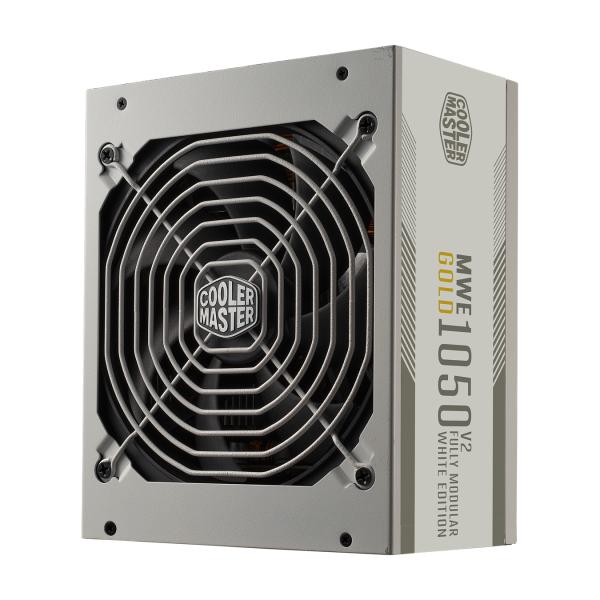 Load image into Gallery viewer, Cooler master mpe-a501-afcag-3geu mwe gold 1050 v2 white, atx3.0, 1050w, 90%, 140mm, 3x pcie 6+2