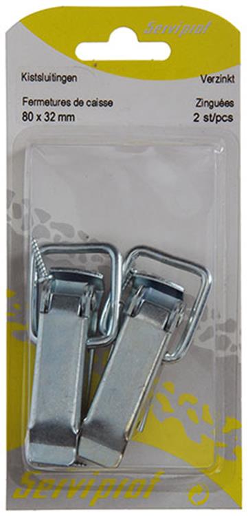 Load image into Gallery viewer, Mack 1013343 - 2 kistsluitingen verzinkt 80x32mm | 5 stuks