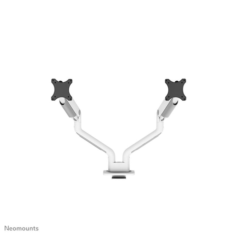 Load image into Gallery viewer, Neomounts ds70s-950wh2 full-motion desk mount, 2x 17 - 35 , 18 kg, 100x100 mm, silver