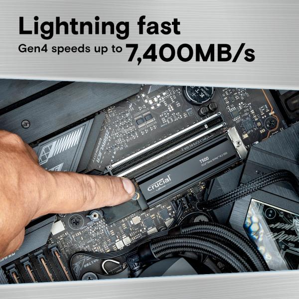 Load image into Gallery viewer, Crucial T500 1 TB met heatsink