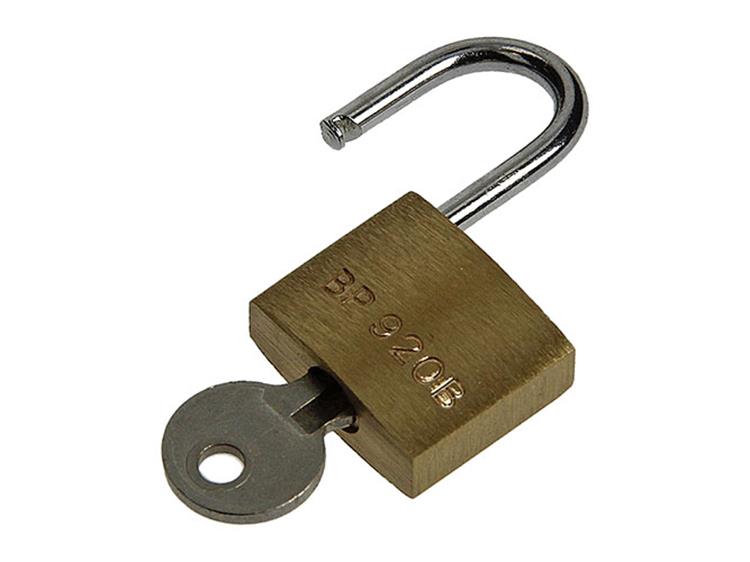 Afbeelding laden in galerijviewer, Mack 1014071 - hangslot met cilinder messing 20 mm | 10 stuks