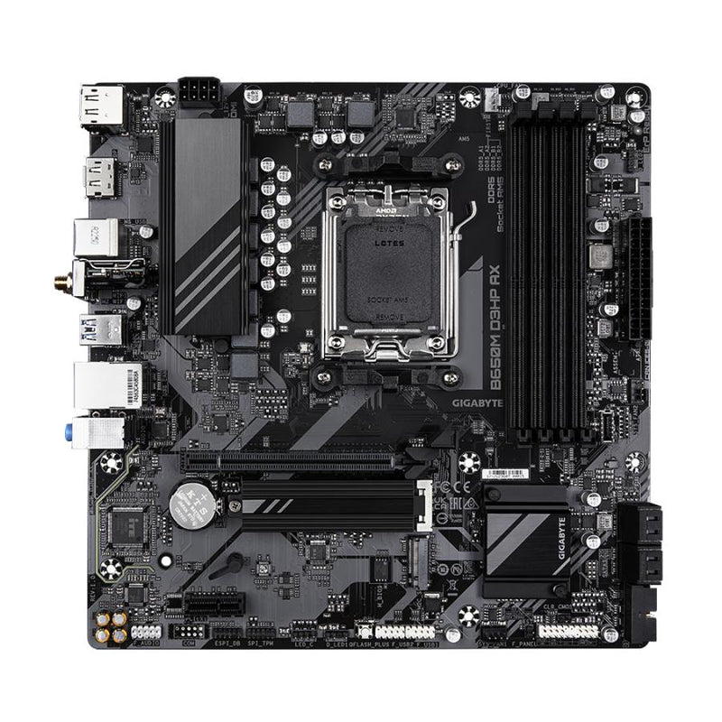 Load image into Gallery viewer, Gigabyte b650m d3hp ax b650m d3hp ax, amd am5, b650, ddr5, usb 3.2 gen 1, 2.5 gbe, wi-fi 6e