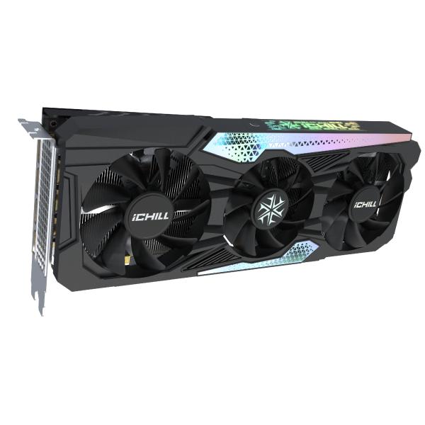 Load image into Gallery viewer, Inno3d inno3d c406t3-08d6x-17113389 geforce rtx 4060 ti ichill x3, 8gb gddr6, 128-bit, 2595, 18gbps