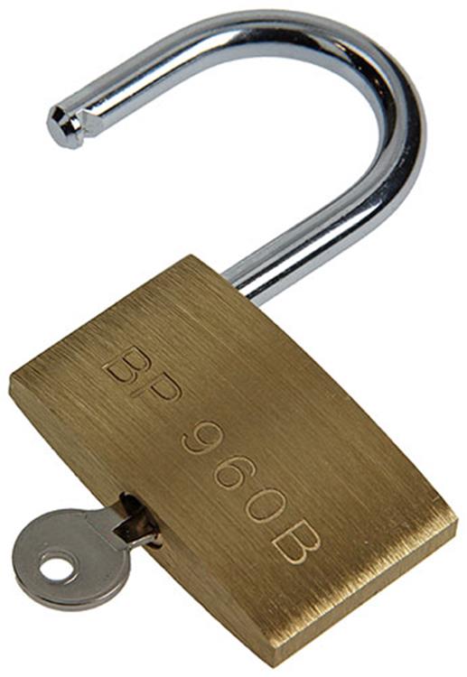 Load image into Gallery viewer, Mack 1014076 - hangslot met cilinder messing 60 mm | 10 stuks