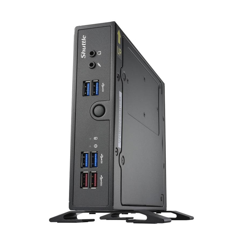 Load image into Gallery viewer, Shuttle ds50u xpc slim barebone pc, intel celeron 7305, ddr5, 2.5gbit + 1gbit, fanless, 24 7, 90 w