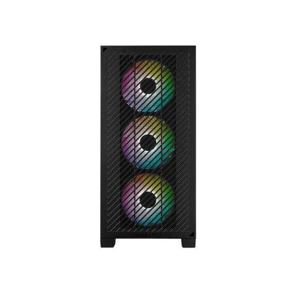 Load image into Gallery viewer, Cooler master e301-kgnn-s00 elite 301 black argb, atx, window, usb 3.2 gen 1 type-c, 3x 120mm argb