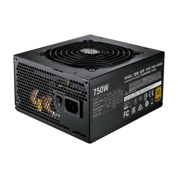 Load image into Gallery viewer, Cooler master mpe-7501-afaag-3eeu mwe gold 750 v2 atx3.1, 750w, 90% @typical, fully modular, 120mm