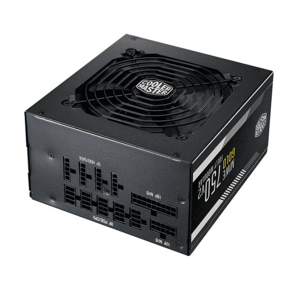 Load image into Gallery viewer, Cooler master mpe-7501-afaag-3eeu mwe gold 750 v2 atx3.1, 750w, 90% @typical, fully modular, 120mm