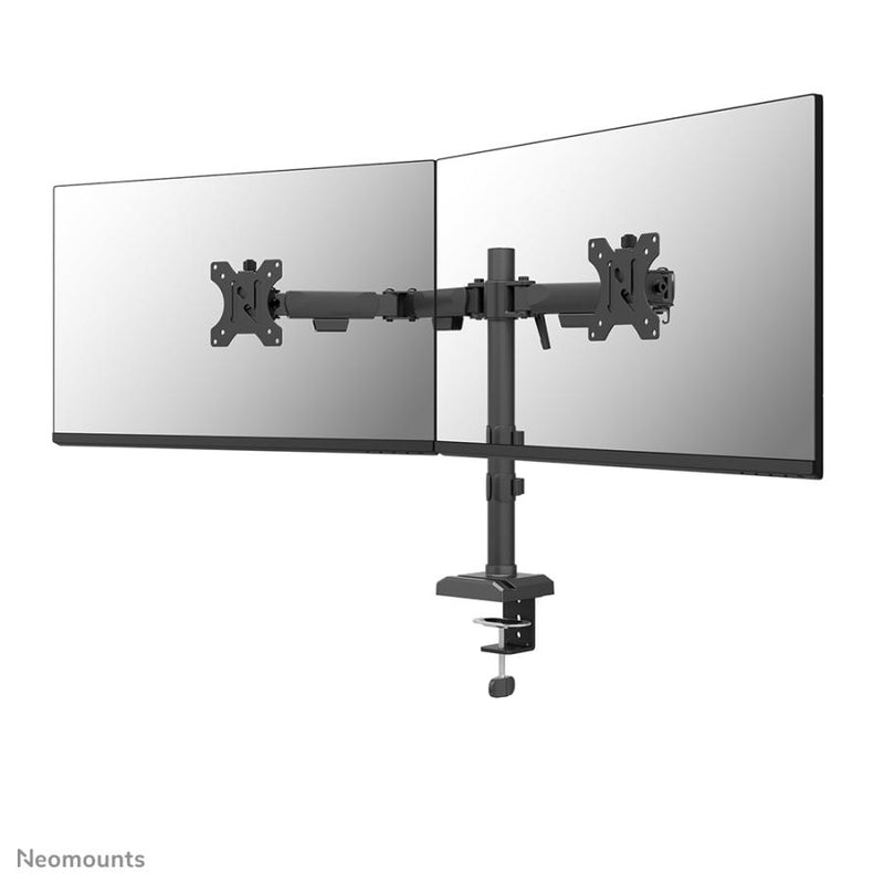 Load image into Gallery viewer, Neomounts ds60-600bl2 desk monitor arm, clamp grommet, 10 - 32 , 100 x 100 mm, height adjust, black
