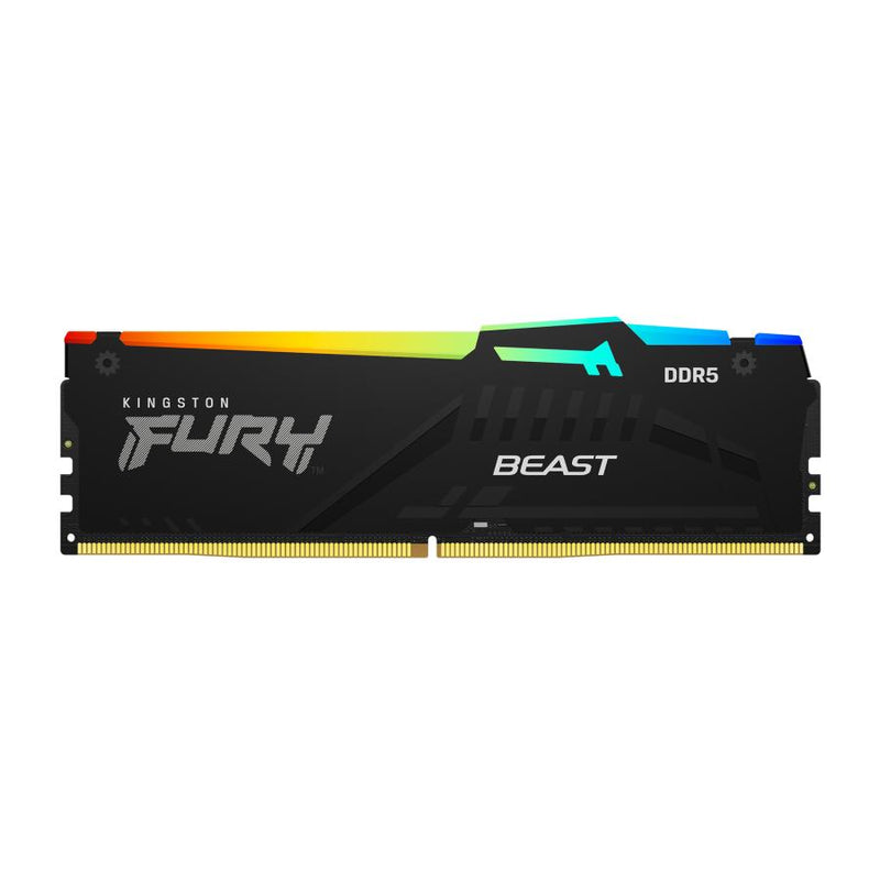Load image into Gallery viewer, Kingston kf560c30bbeak2-64 technology fury beast ddr5 kit of 2, 64 gb, dimm, 6000 mhz, cl30, rgb