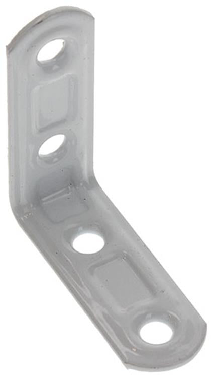 Load image into Gallery viewer, Mack 1013794 - 4 geplooide winkelhaken wit gelakt 40x40mm | 10 stuks