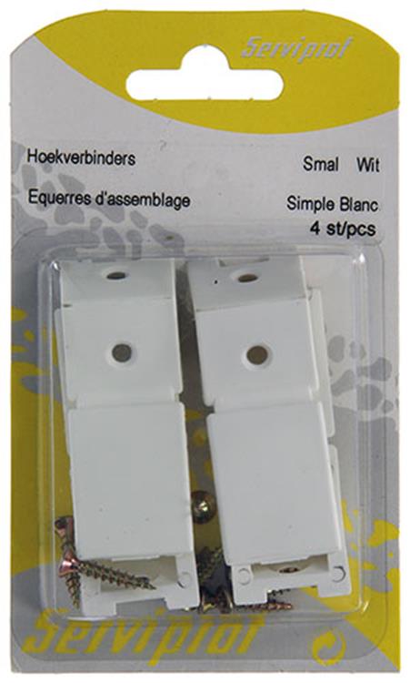 Load image into Gallery viewer, Mack 1013641 - 4 hoekverbinders smal wit | 5 stuks