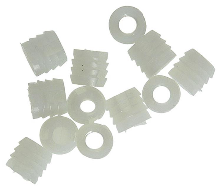 Load image into Gallery viewer, Mack 1014488 - 12 kunststof inslagmoeren m6 ø 11 mm x 11mm | 10 stuks