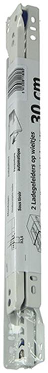 Load image into Gallery viewer, 1013687 - paar rolladegeleiders wit 25kg 30cm | 5 stuks