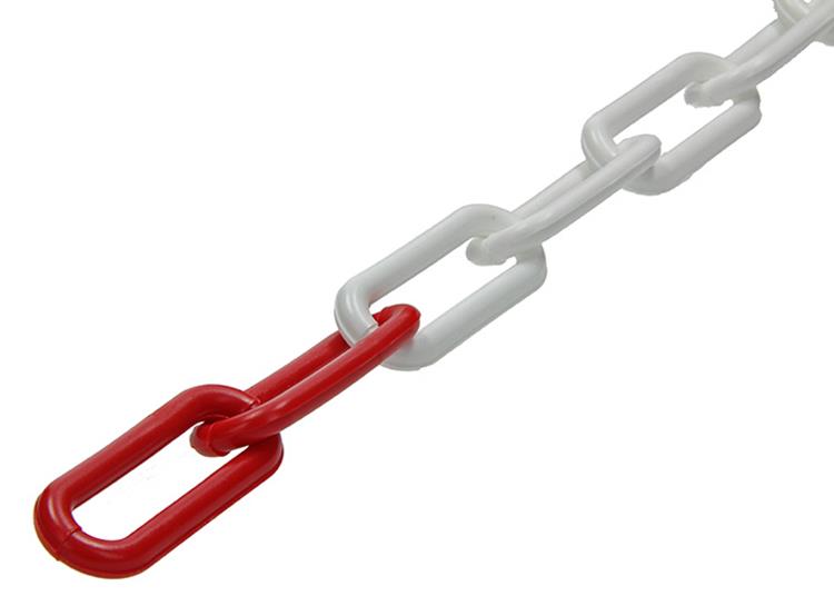 Load image into Gallery viewer, Mack 1013674 - kunststof ketting rood wit ø 6mm l 40mm 30m | 30 stuks