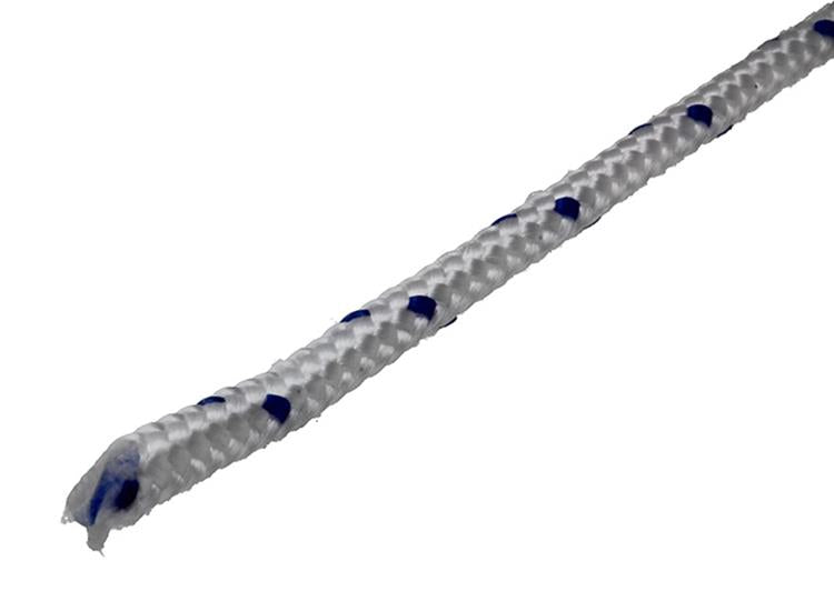 Load image into Gallery viewer, Mack 1014934 - pp gevlochten wit blauw bobijn4mm 50m | 5 stuks