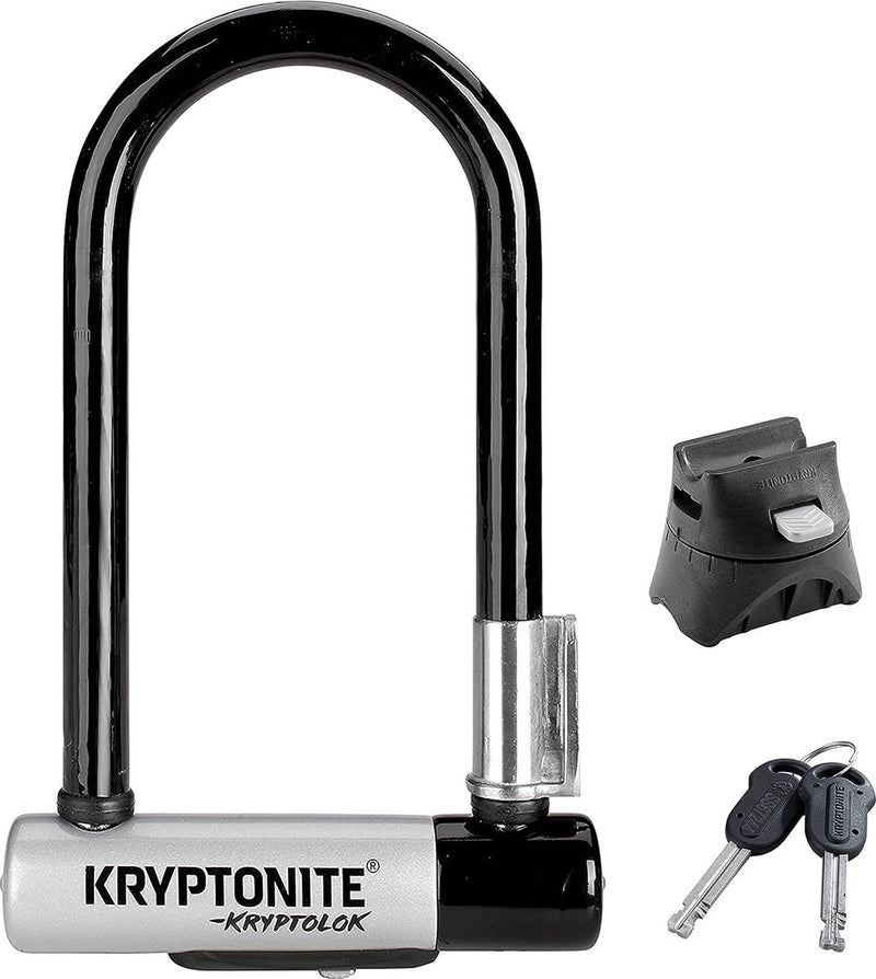 Load image into Gallery viewer, Kryptonite kryptolok mini-7 beugelslot fiets – art-2 slot – beugelslot elektrische fiets – 17,8x8,2 cm– staal – zwart