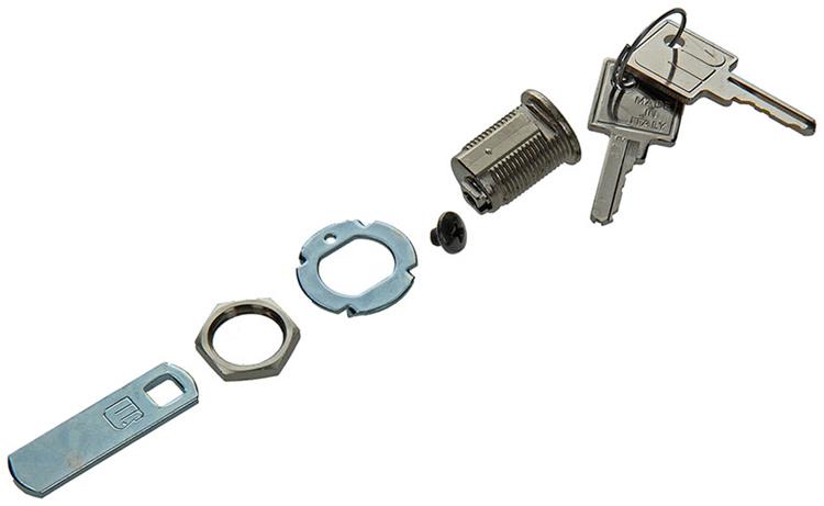 Load image into Gallery viewer, Mack 1014020 - brievenkastslot vernikkeld 20 mm | 5 stuks