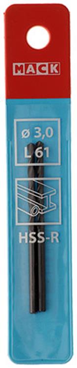 Load image into Gallery viewer, Mack 1018179 - universeelboor hss r ø 3,0 x 61 mm 2st | 5 stuks