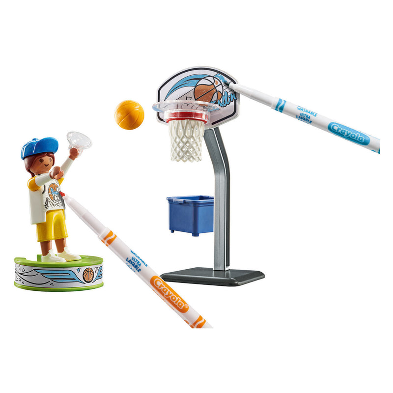 Load image into Gallery viewer, Playmobil color skater met basketbal - 71516