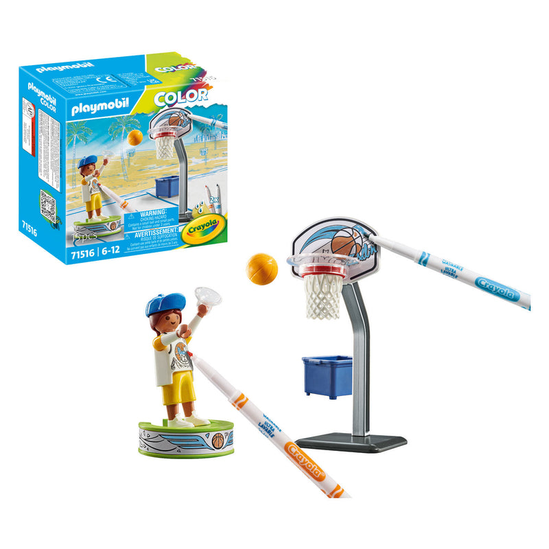 Load image into Gallery viewer, Playmobil color skater met basketbal - 71516