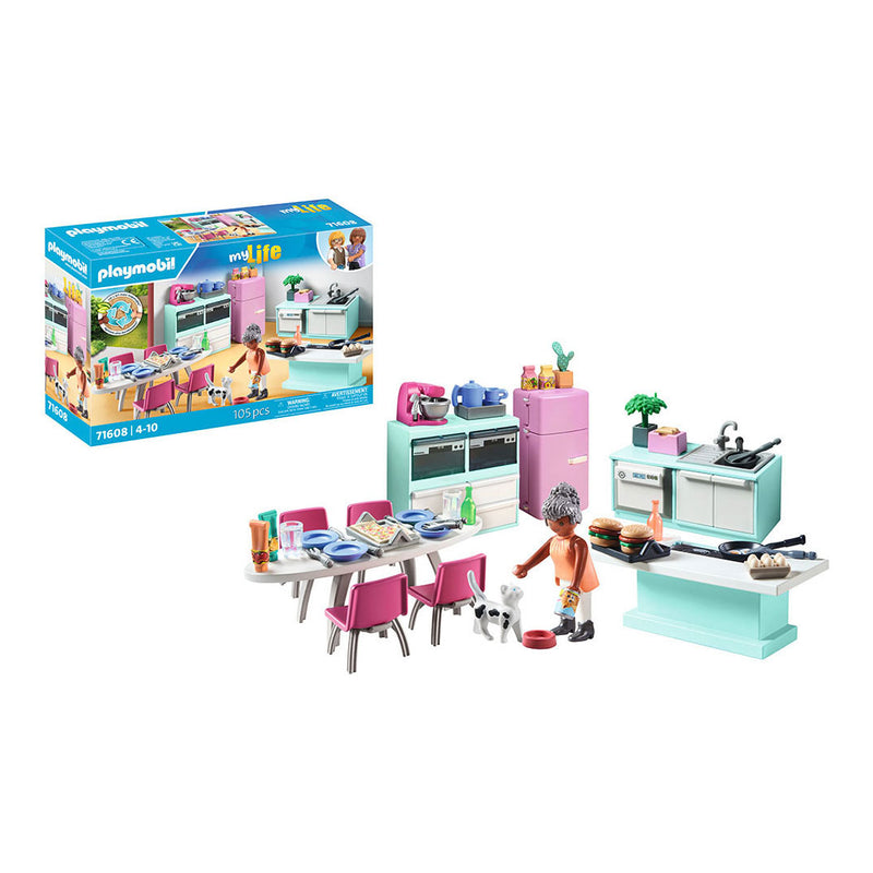 Load image into Gallery viewer, Playmobil my life keuken met eethoek - 71609