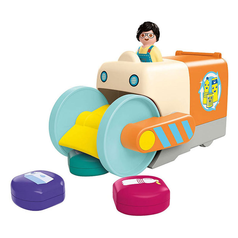 Load image into Gallery viewer, Playmobil junior duw- en grijpvuilniswagen - 71774