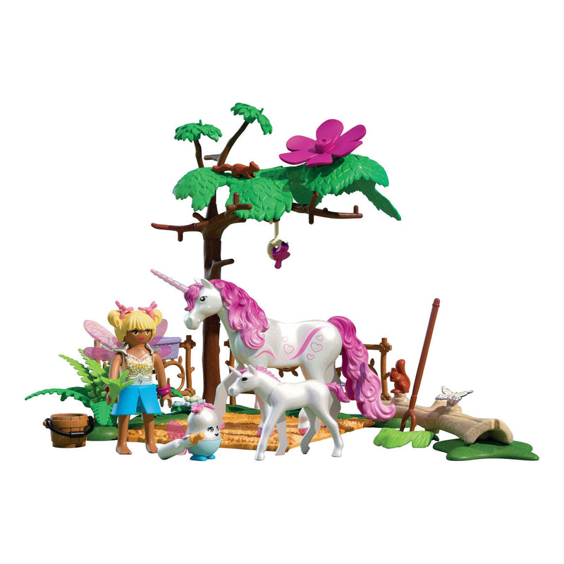 Afbeelding laden in galerijviewer, Playmobil magische eenhoornstal voor moeder en veulen - 7184
