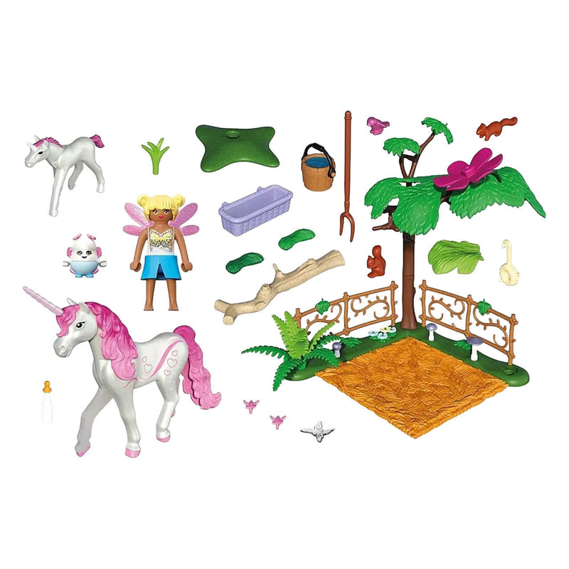 Afbeelding laden in galerijviewer, Playmobil magische eenhoornstal voor moeder en veulen - 7184