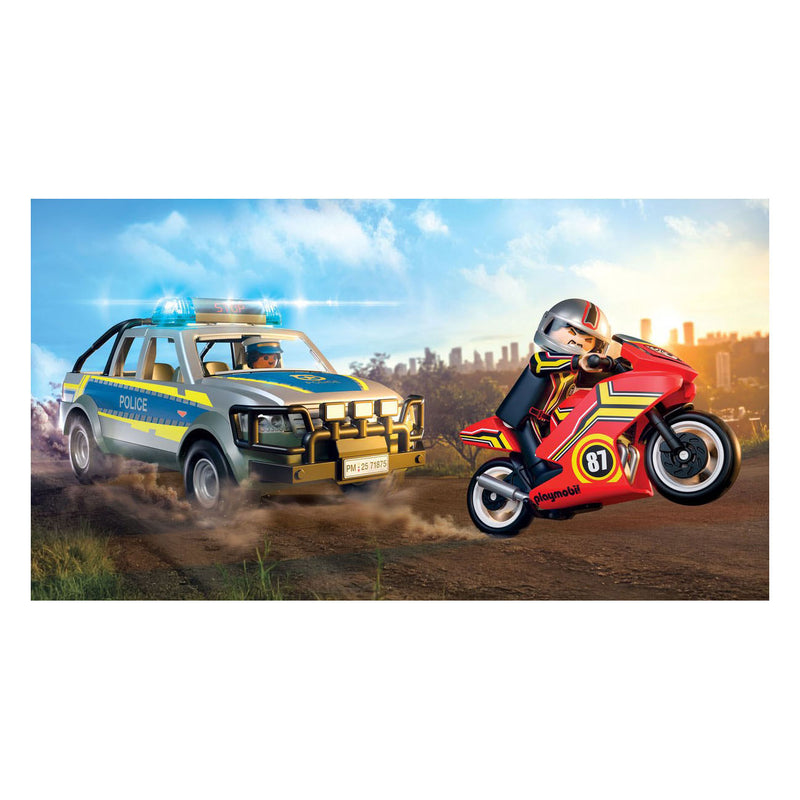 Load image into Gallery viewer, Playmobil city action achtervolging met politie-ophaaldienst - 71876