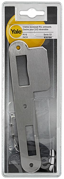 Load image into Gallery viewer, Yale 1019067 - 1 vlakke sluitplaat serie 53 r l rvs | 3 stuks