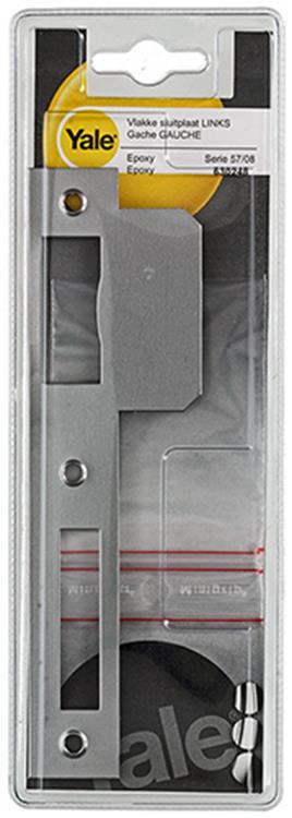 Load image into Gallery viewer, Yale 1019081 - 1 vlakke sluitplaat serie 57 08 links | 3 stuks