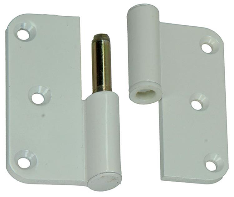 Load image into Gallery viewer, Yale 1019140 - 3 paumellen alu wit afger.hoeklinks 80x80mm | 5 stuks