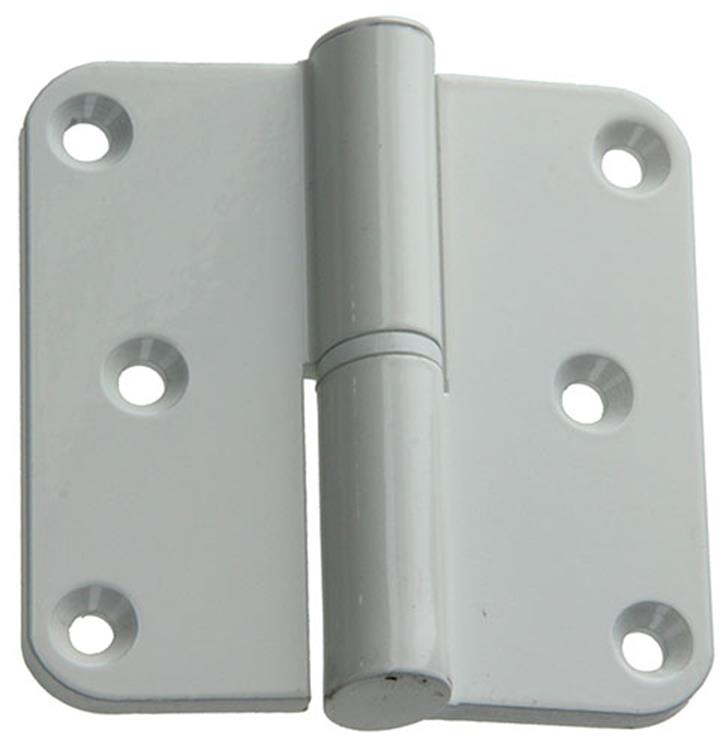 Load image into Gallery viewer, Yale 1019141 - 3 paumellen alu wit afger.hoekrechts 80x80mm | 5 stuks