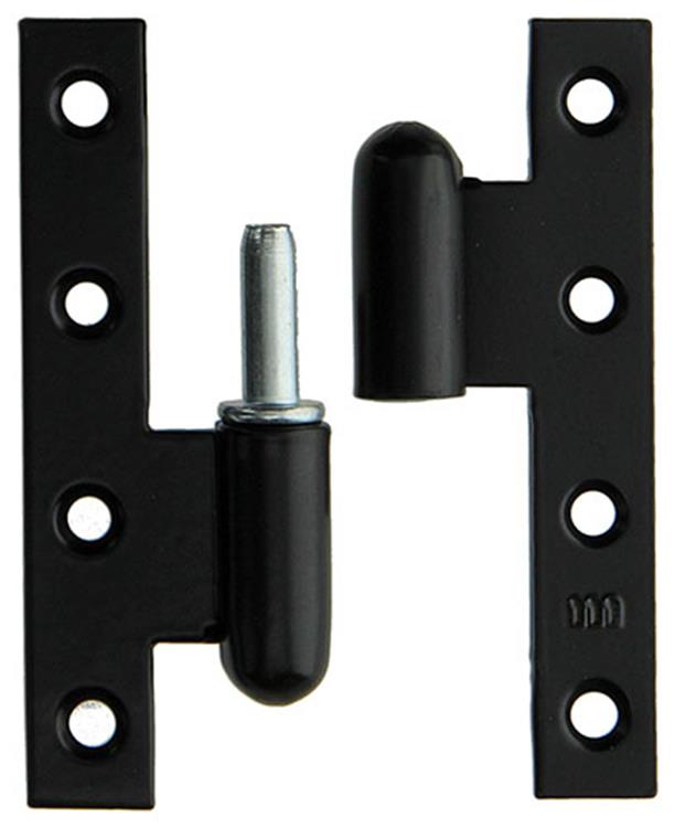 Load image into Gallery viewer, Yale 1019156 - 3 zware paumellen zwart geplast.links 110x70mm | 5 stuks